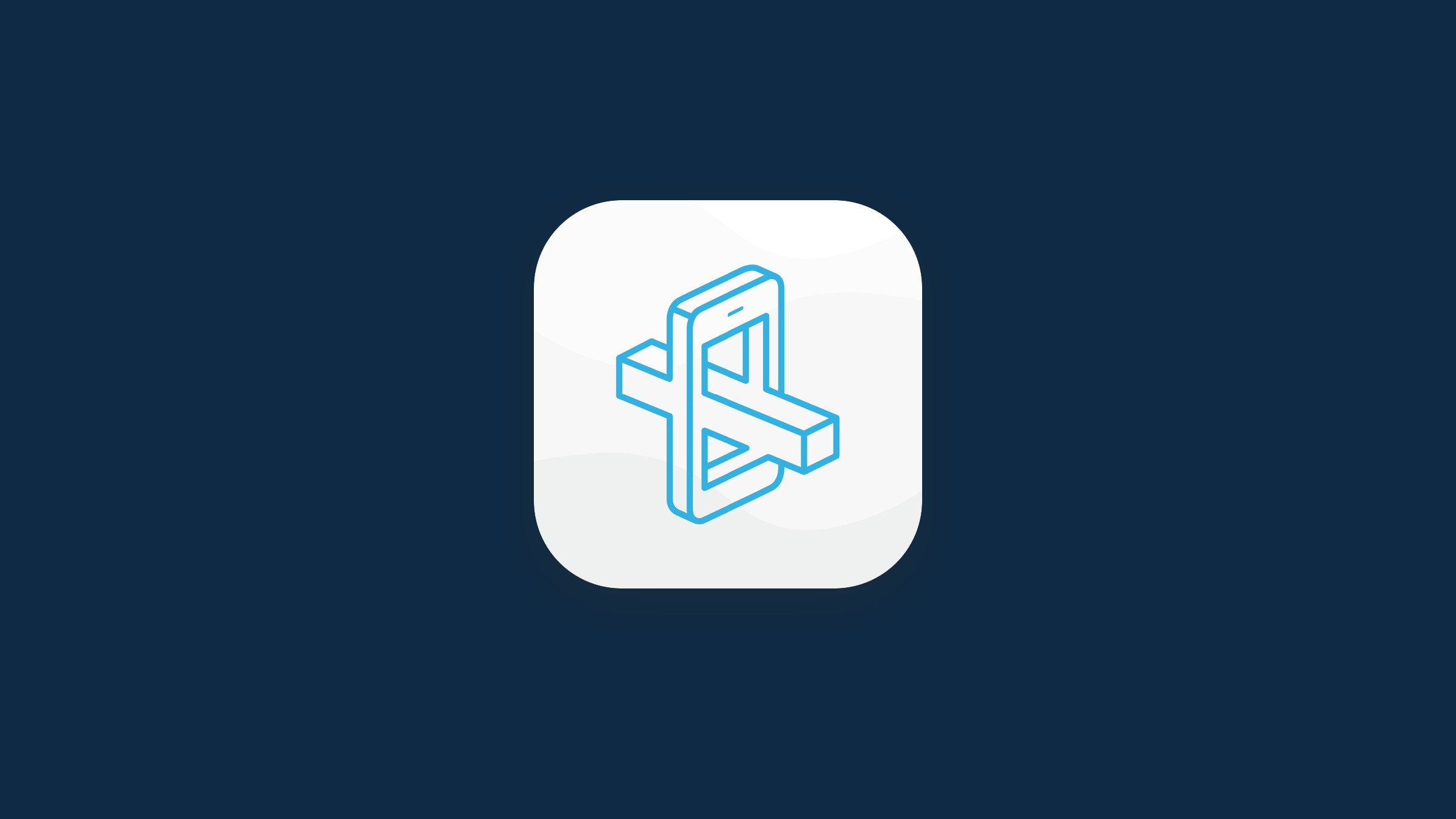 The MetaSauce app icon, a blue line drawing of a phone crossed by two bars, on a white rounded square.
