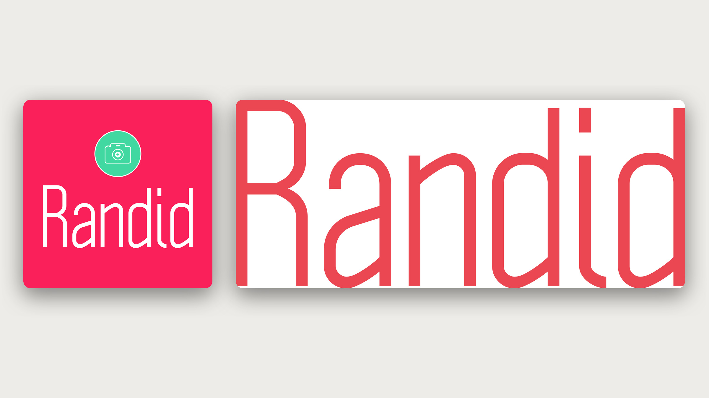 The Randid app icon and the red Randid wordmark.